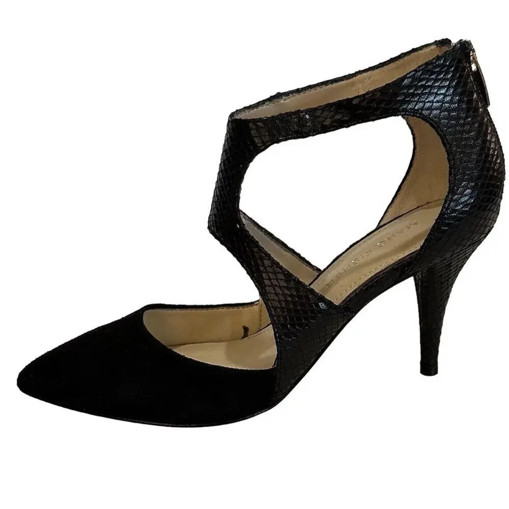 Marc Fisher Women's Kabriele 3 Black Stiletto Pumps Size 6 Formal‎ Heels - Picture 5 of 12